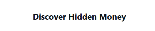 Discover Hidden Money Coupons